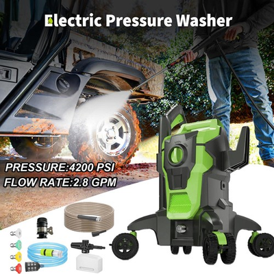 #ad Electric Pressure Washer 4200PSI Car Power Washer with 4 Nozzles amp; 32FT Hose $89.98