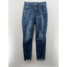 REWASH Brand Los Angeles Size 1 High Rise Vintage Skinny Leg Raw Hem