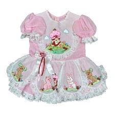 Vintage Strawberry Shortcake Pink Couture Ribbon Dress Girls Size 1