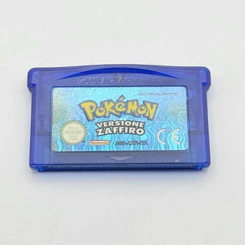 POKÉMON SAPPHIRE GAME BOY - ORIGINAL ITA - NEW BATTERY - PERFECT STICKER
