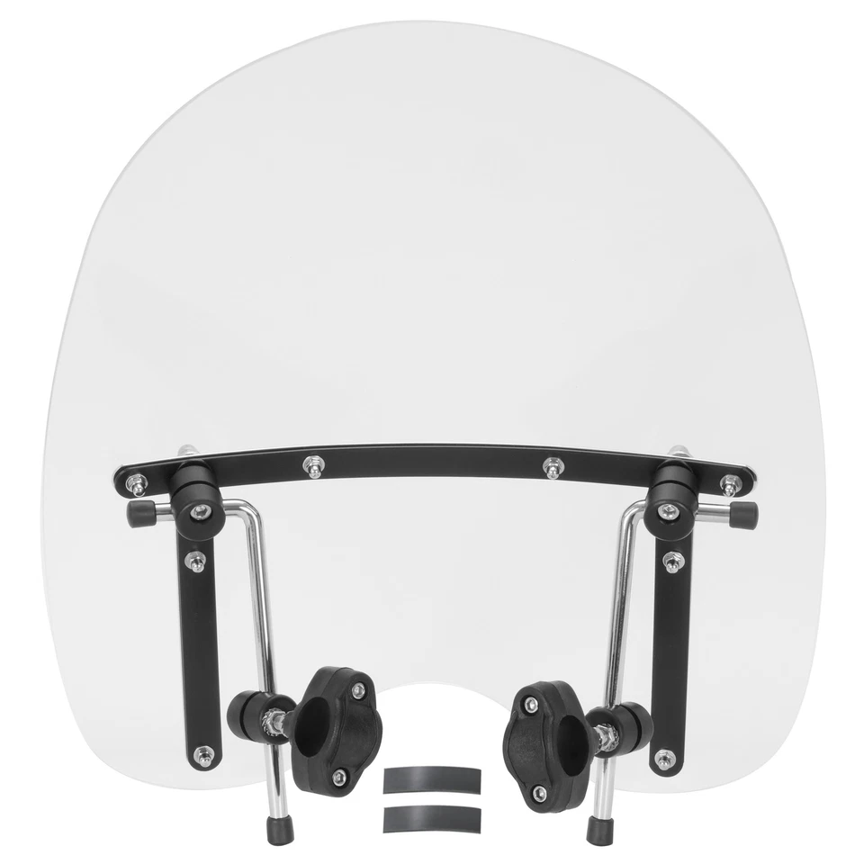 Parabrisas transparente 19"x17" para motocicleta Harley Sportster Suzuki Boulevard C50 Foto 4 de 4
