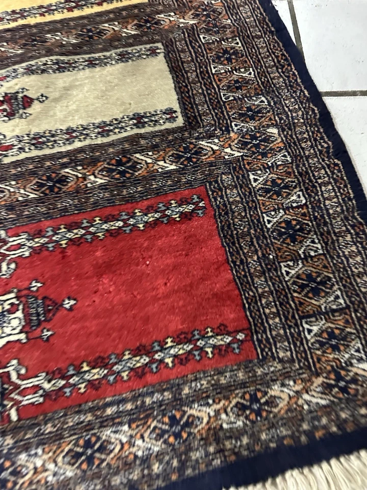 Orient Teppich orientalisch Handgeknüpft  Vintage Perser Läufer Brücke 182x75 - Bild 2 von 4