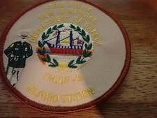 NEW HAMPSHIRE STATE POLICE MILFORD TROOP B  VINTAGE OBSOLETE SHOULDER PATCH