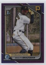2024 Bowman Chrome Prospects Purple Refractor /250 Bralyn Brazoban #BCP-224 sc8