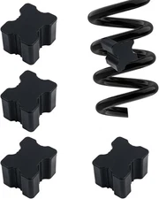 4PCS Car Coil Spring Spacers,Heavy Duty Rubber Lift Blocks for Enhancing 1"... 