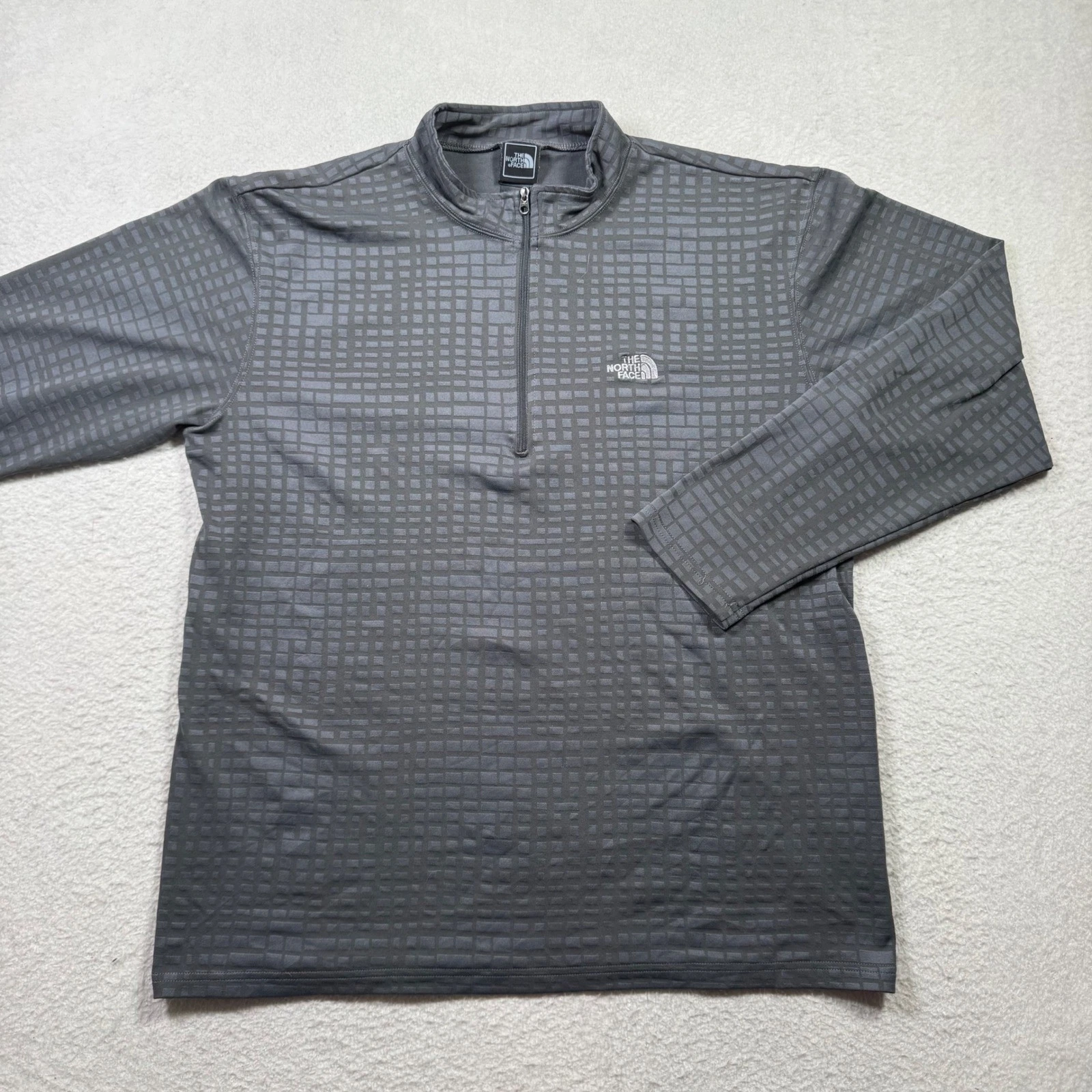 The North Face Quarter Zip Pullover Mens Large Gray Grid Pattern Sporty Outdoor
Opens in a new windo