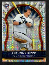 Anthony Rizzo 2011 Topps Finest X-Fractor 251/299 RC ROOKIE #97 CUBS PADRES