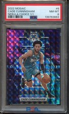 2022 Mosaic Cade Cunningham - Nebula Choice 1/1 - PSA 8 NM/MT