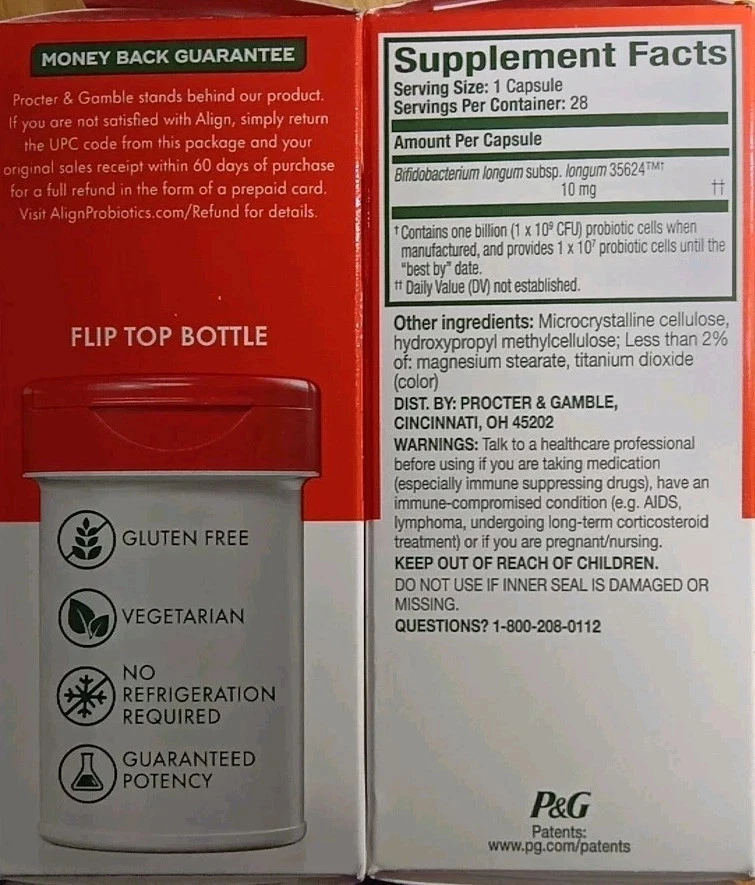 3 Boxes ALIGN 24/7 (84 Total ct) #1 PROBIOTIC - DIGESTIVE SUPPORT Exp. 03/2028 - Image 3 of 4