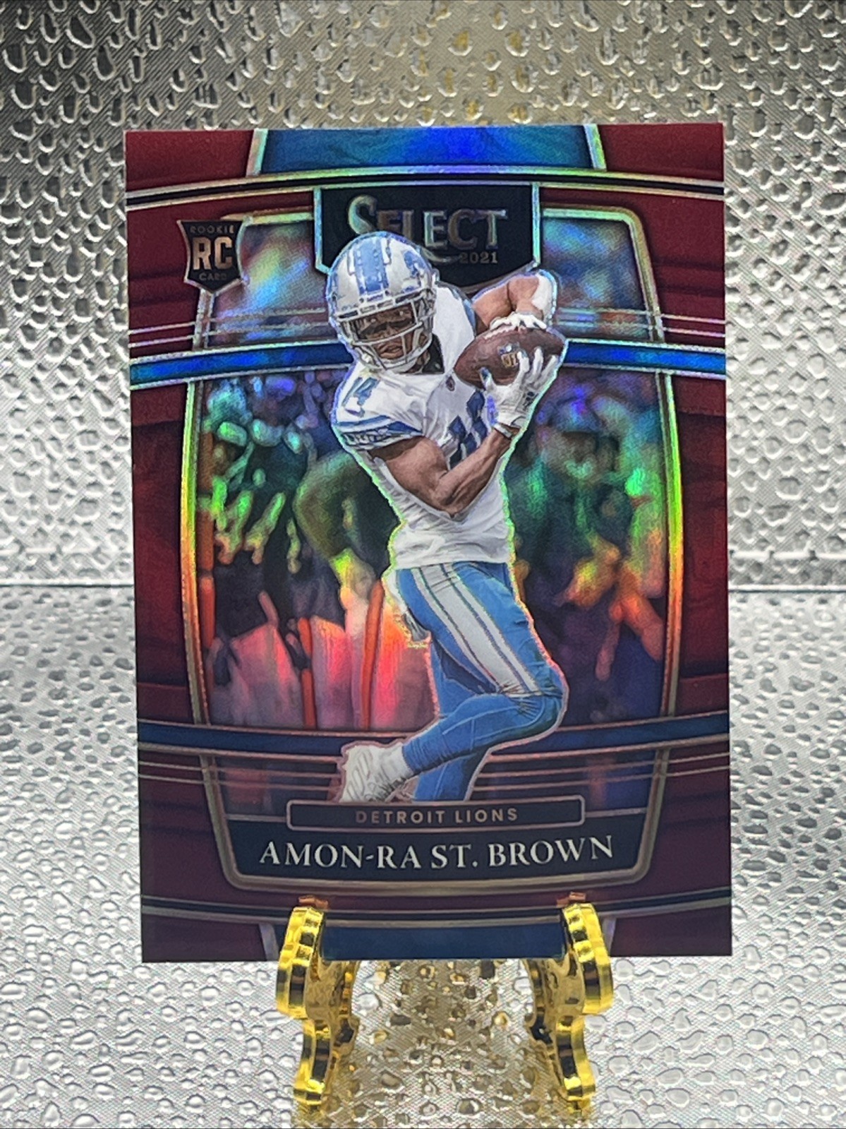 2021 Panini Select - Concourse Amon-Ra St. Brown #73 Maroon Prizm /149 (RC)