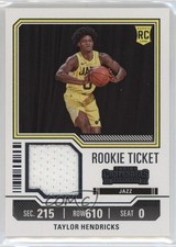 2023-24 Panini Contenders Rookie Ticket Swatches Taylor Hendricks #RTS-TAY 1m8f