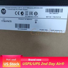 New Factory Sealed Allen-Bradley 1756-PA75 ControlLogix AC Power Supply 1756PA75