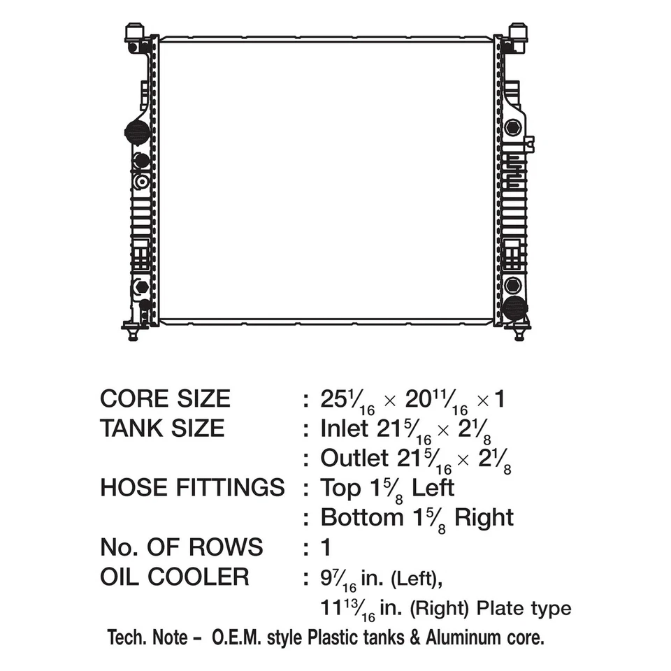 For Mercedes-Benz GL350 2010-2012 CSF 3457 Engine Coolant Radiator Foto 2 de 2