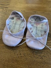 Toddler Girl Size 8 1/2 Ballet Shoes Slip On Pink Dance Shoes CE