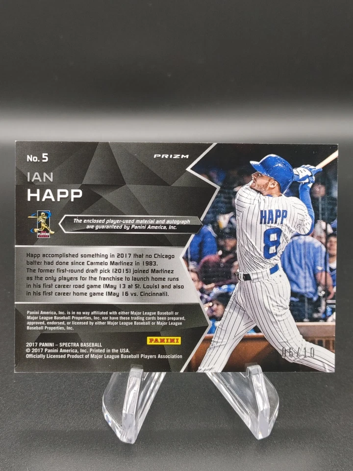 2017 Panini Spectra Ian Happ RPA RC Autograph RPA Gold 6/10 Chicago Cubs - Image 2 of 3