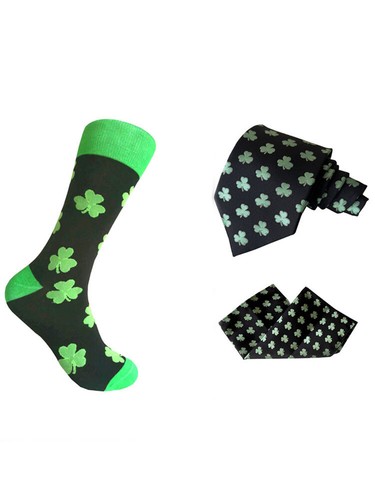 Juego de calcetines y corbata de vestir a juego para hombre, bolsillo cuadrado - Imagen 117 de 128