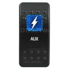 OTRATTW Carling Technologies Contura II Rocker Switch, AUX, BLUE LENS