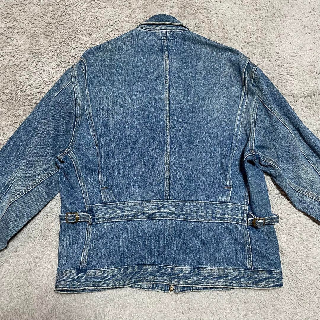 80'S POLO COUNTRY RALPH LAUREN Men S Zip-up Denim Jacket USA