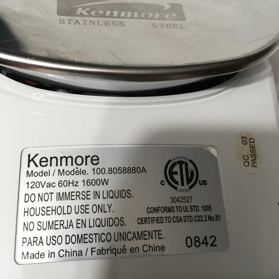 Plancha Kenmore con control de temperatura LCD naranja Foto 3 de 4