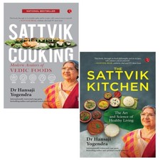Sattvik Collection 2 Books by Dr Hansaji Yogendra Sattvik Kitchen,Sattvik Cookin