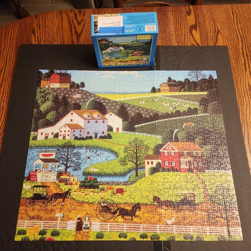 Puzzle Milton Bradley 1000 Pièces – Splendeur Saisonnière De Charles Wysocki (complet)