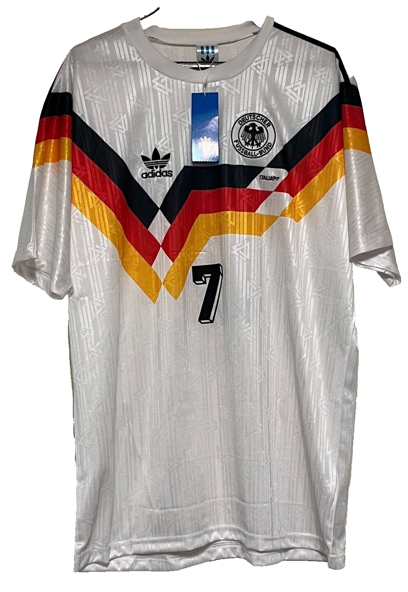 LITTBARSKI 7 WEST GERMANY 1990 WORLD CUP JERSEY S-2XL SIZE RANGE