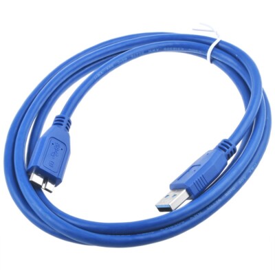 Blue 5PCS USB 3.0 A Male to Micro B Cable for External HDD Tablet Smartphone