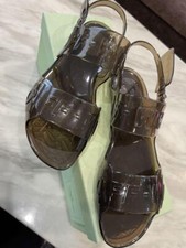 New off-white logo clear sandals size 38