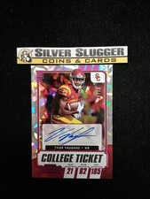 2021 Tyler Vaughns Contenders Draft College Ticket Auto Pink Cracked Ice /23 RC