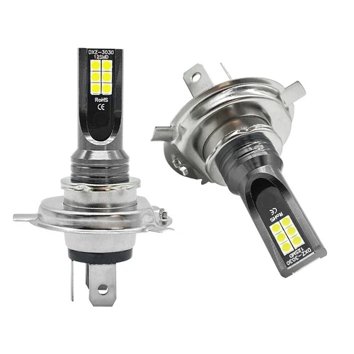 2X H4 Birne Hi/Low Beam Motorrad Auto Scheinwerfer Licht Halogen Weiß 6500K DHL - Bild 5 von 11
