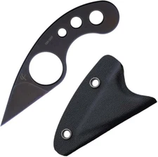 Fred Perrin La Griffe Fixed Knife 1.5" Black One-Piece Titanium Construction