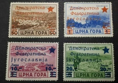 Bloques de estampillas de Montenegro Segunda Guerra Mundial