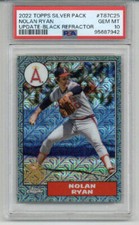 2022 TOPPS SILVER PACK 1987 CHROME UPDATE BLACK REFRACTOR NOLAN RYAN PSA 10