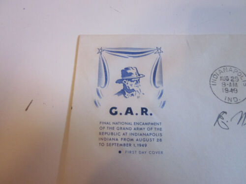 US COVER GAR GRAND ARMY OF REPUBLIC FDC SCOTT 985 HOUSE OF FARNAM CACHET - Picture 3 of 3