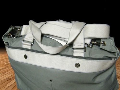 LACOSTE HOLDALL Weekender BAG Vintage M86 New City Casual 14 Dark Grey NEW - Picture 7 of 11