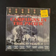VHS - CAMPAIGNS IN THE PACIFIC - WORLD WAR II BOX SET OF 7 (1995) SEALED NEW A1