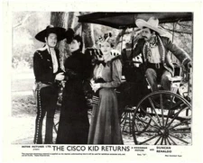 The Cisco Kid Returns original lobby card Duncan Renaldo Cecilia Callejo buggy