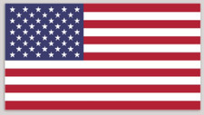 6 Inch 3M-Reflective United States of America American Flag Sticker Decal