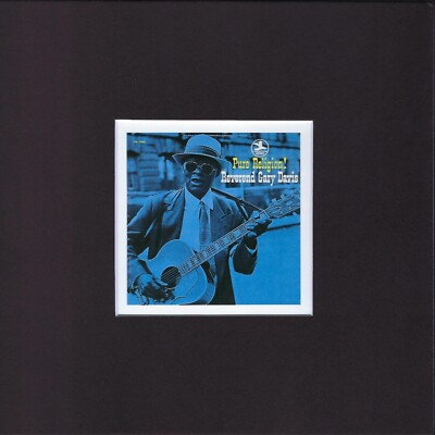 8X8'' Matted Print Album Cover Art Picture: Reverend Gary Davis, Pure Religion