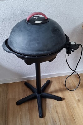 Elektro Grill Steba VG 300 BIG 2200W BBQ Standgrill mit Deckel Schwarz