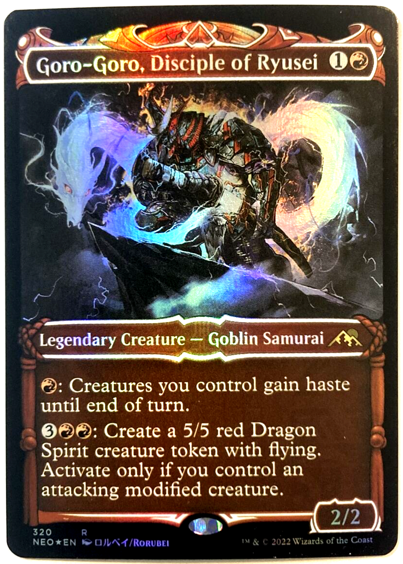 MTG Goro-Goro, Disciple of Ryusei (Showcase Foil) Kamigawa: Neon