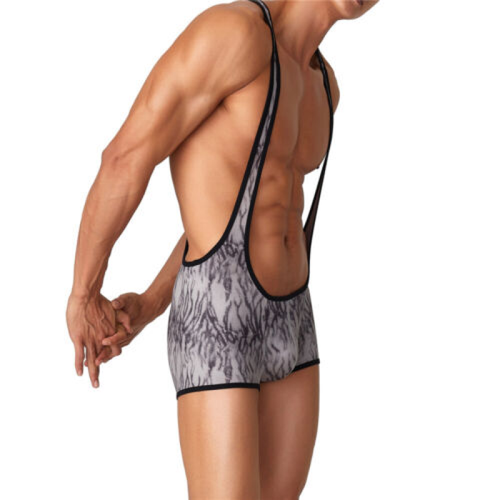 Boxer uomo sexy jockstrap body intimo wrestling singolo body abbigliamento sportivo - Foto 10 di 13