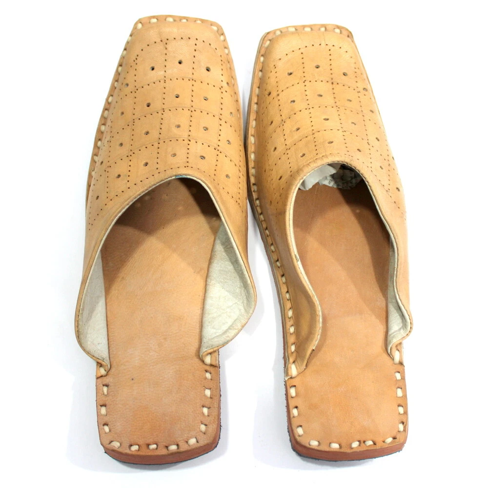 Men Mojari Fine Leather Mojari Khussa Handmade Jutti Indian Mojari Flip Flops