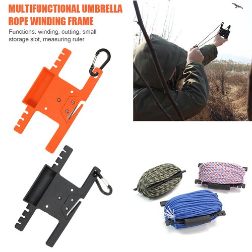 Angelschnur Paracord Winder Fallschirm Lanyard Seilspulenhalter mit Karabiner - Bild 2 von 18