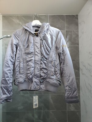 Jeans West Ladies winter Puffer Jacket with hoodie NWT, sz M