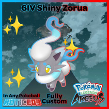 Alpha HISUIAN ZORUA ✨SHINY✨ Max Stats EVs Pokemon LEGENDS ARCEUS CUSTOMIZABLE