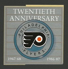 Philadelphia Flyers 20th Anniversary NHL Hockey Logo Sticker Decal