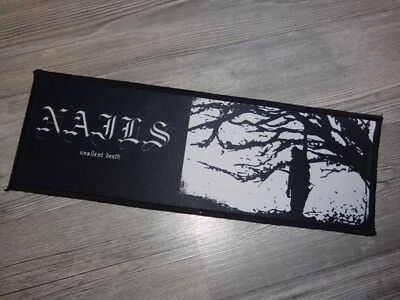 Nails Patch Back Strip Backpatch  Grindcore/Powerviolence/Hardcore Full of Hell