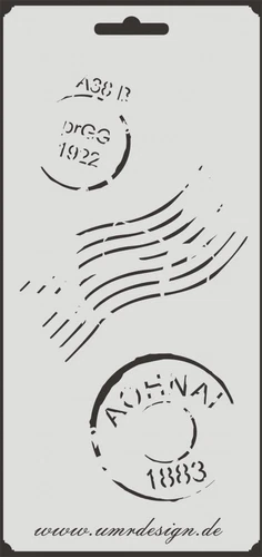 Scrapbooking Schablone S-109 Post ~ Stencil ~ UMR-Design