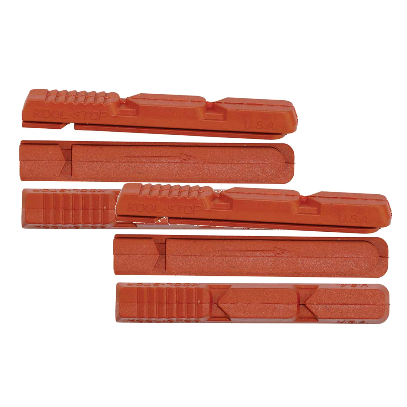 2 Упаковки сменных вкладышей для тормозных колодок Kool-Stop V2 Linear Pull V с лососевым компаундом 5290₽
